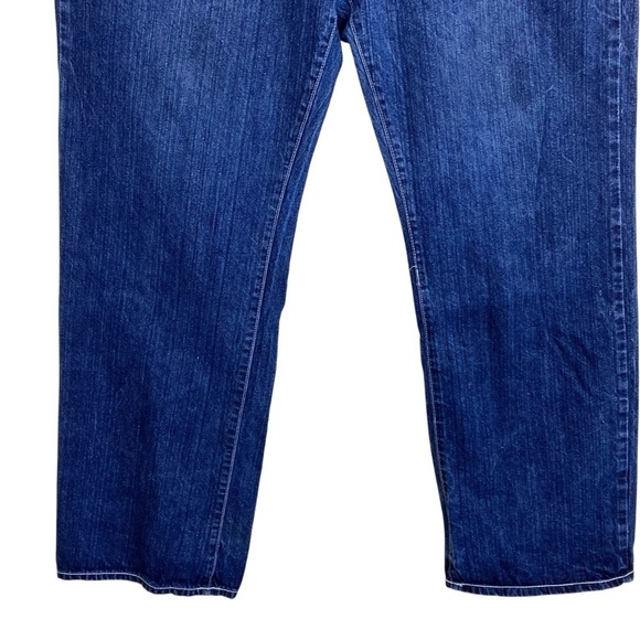 Artful Dodger Vintage Embroidered Rhinestone Wide Leg Relaxed Jeans Worn 40x33 - Picture 5 of 16